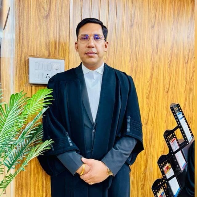 Akshat Chaudhary in advocate’s robes
